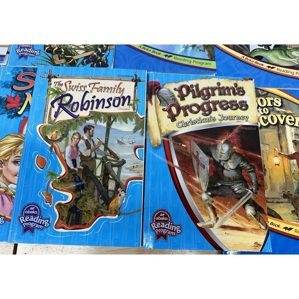 Abeka 3rd Grade Reading Set 10 Readers, pilgrims progress, Maple, Heroes